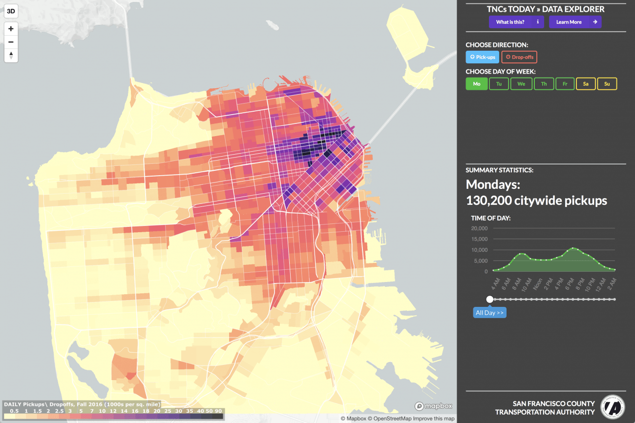 San Francisco Traffic Map Maps & Data | Sfcta