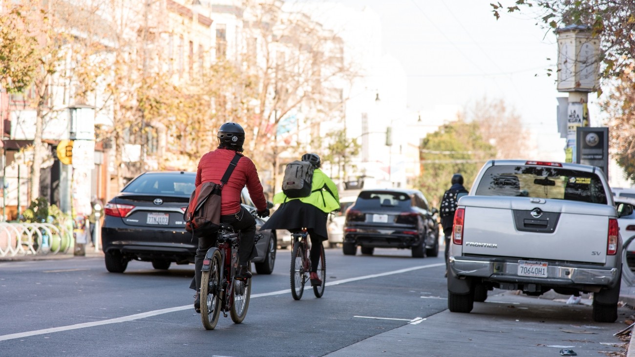 People biking on Valencia