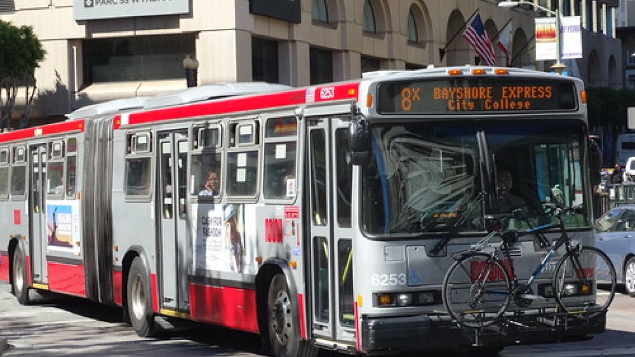 The Route 8X-Bayshore Express Customer First, funded with $5,285,000 in LTP funds, reduced delay and improved accessibility along the bus route.