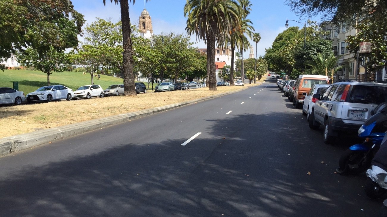 Street pavement renovation on Dolores Street