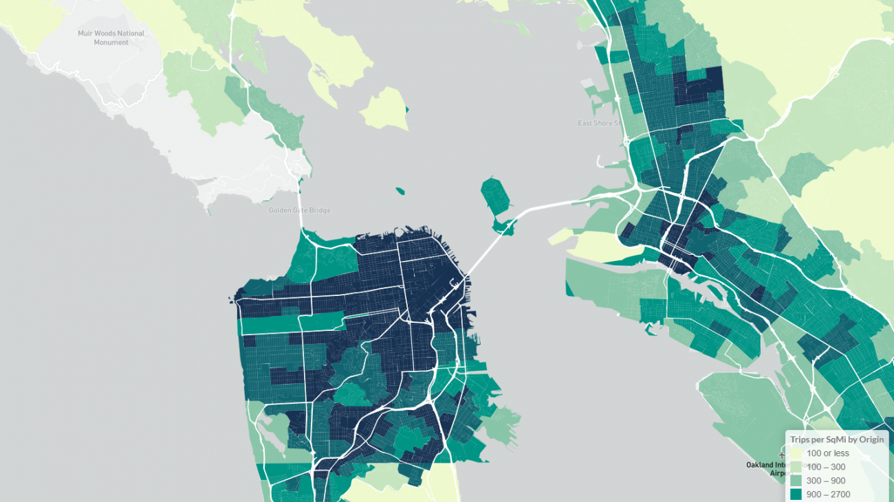 Screenshot of transit-riders.sfcta.org map