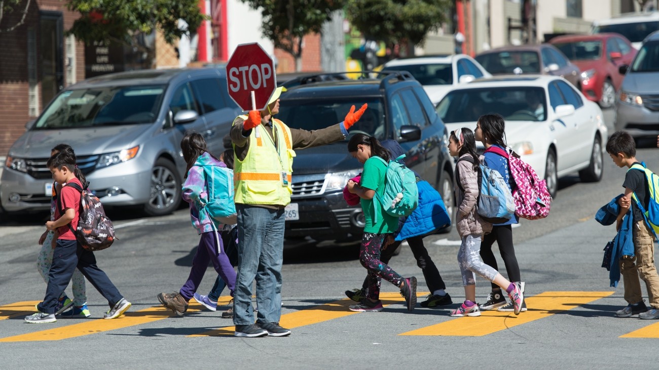 School Crossing Guards in Sunset District | September 23, 2016. Photo credit: Jeremy Menzies Photographer | San Francisco Municipal Transportation Agency