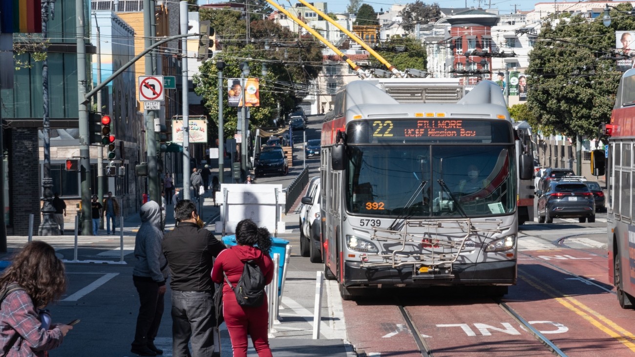 Fillmore bus near Market Street