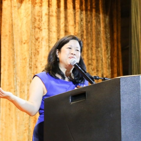Director Tilly Chang speaking at the WTS Annual Event