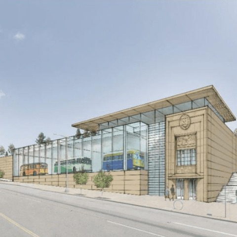 Rendering of SFMTA's Presidio Yard Modernization project